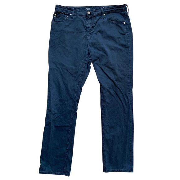 AG Adriano Goldschmied The Everett Pants Men’s 36 x 32 Slim Straight Navy-Blue - Picture 1 of 9